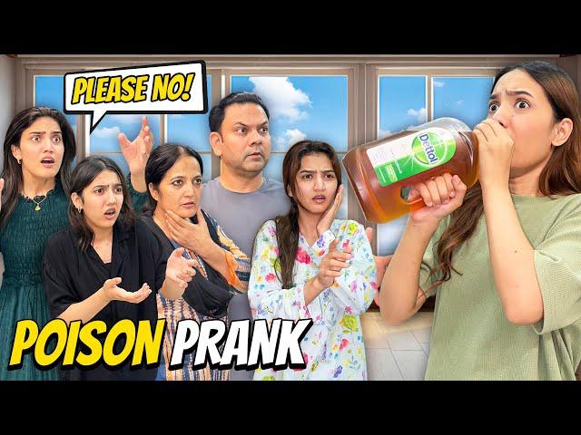 Poison Prank with My Family|Hira ne Gusse mein THAPAR maar dia|Sistrology