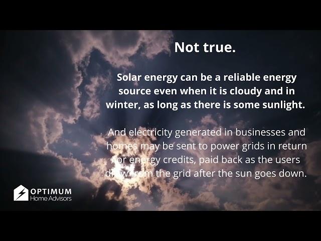 DEBUNKING SOLAR ENERGY MYTHS