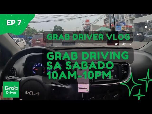 Ep.7 Grab Driving sa Sabado 10AM-10PM Magkano Kikitain? | Kia Soluto #Grab #Driver #vlog