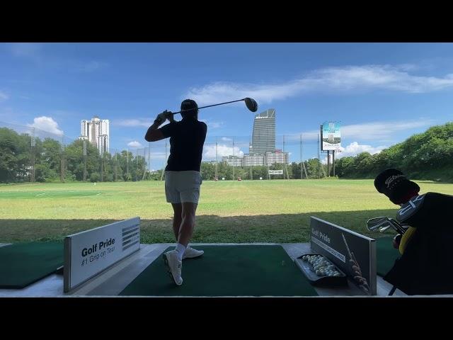 Golf practice at Kota Damansara driving range