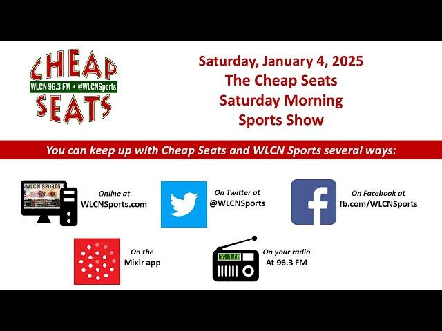 1/4/2025 - Cheap Seats Saturday Morning Sports Show ~ Guest: Dave Kindred