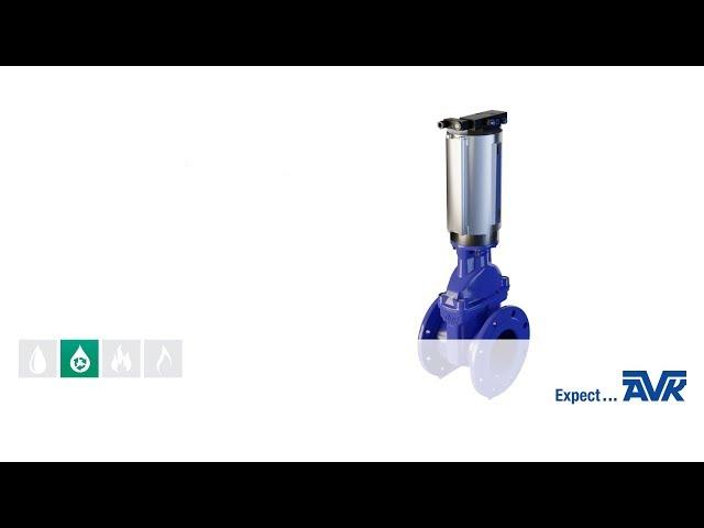 Gate valve with double acting pneumatic actuator | main features | AVK