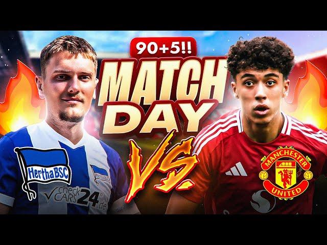 ICH SPIELE GEGEN MANCHESTER UNITED England Reise Vlog mit Hertha BSC