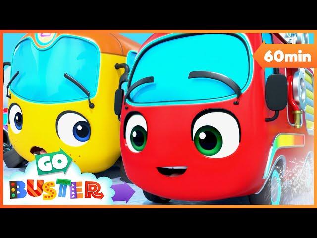 Mountain Adventure with Scout and Ash  | Go Buster - Bus Cartoons & Kids Stories