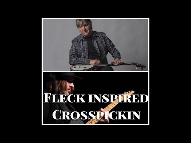 Andy Wood guitar series "The Woodshed"- Ep9 Bela Fleck inspired crosspicking techniques.