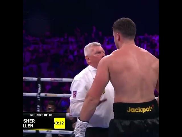 White Rhino Triumphs: Dazzling Dave Allen's Explosive TKO Victory! #shorts #boxing #motivation