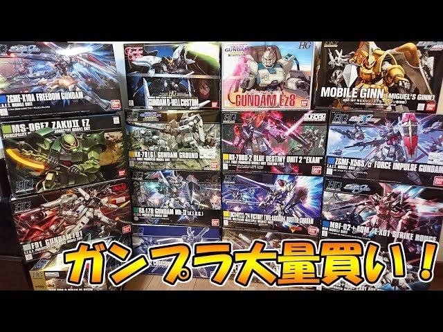 【ガンプラ爆買い】抱きしめたいな!! ガンダム!! ガンプラを大量買いしてみた!!