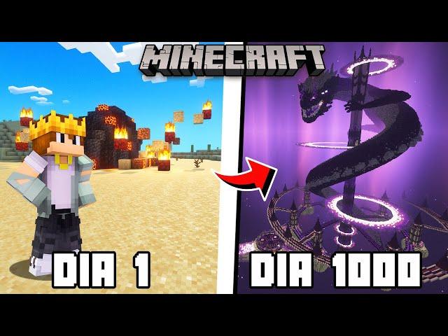 Sobrevivi 1000 Dias no Minecraft Survival - O Filme