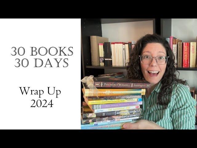 30 Books in 30 Days Reading Wrap Up 2024