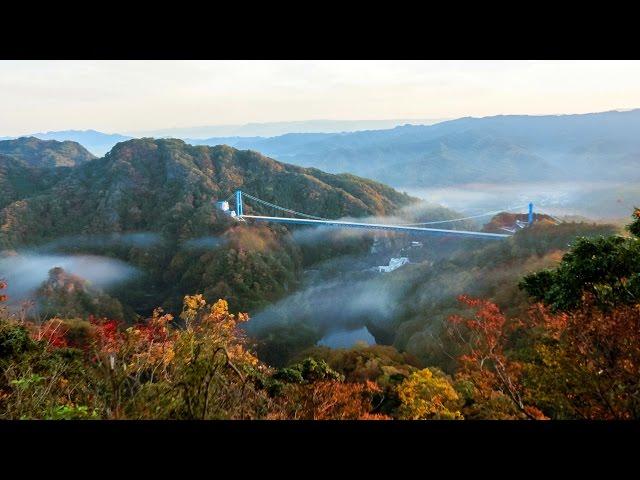 [ 4K Ultra HD ] 天空の橋 竜神大吊橋 Ryujin Suspension Bridge