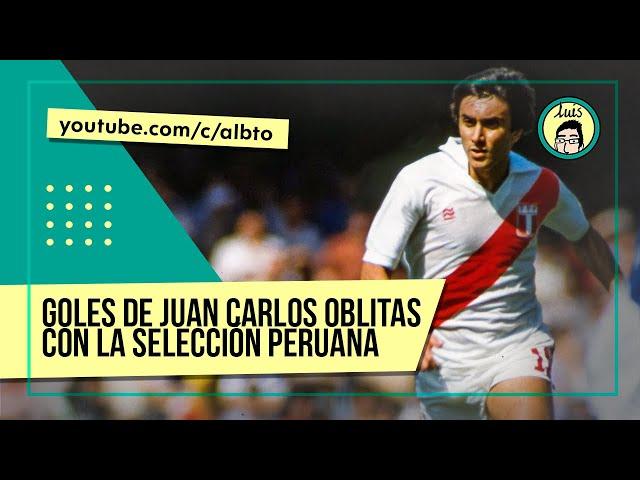 Todos los GOLES de JUAN CARLOS OBLITAS con PERÚ | albto