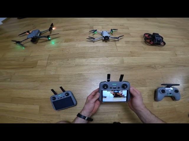 Dji Air 3, Mini 4 Pro, Avata startup and noise