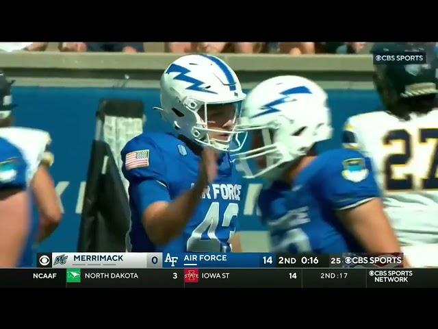 HIGHLIGHTS: Merrimack at Air Force Football 8/31/2024