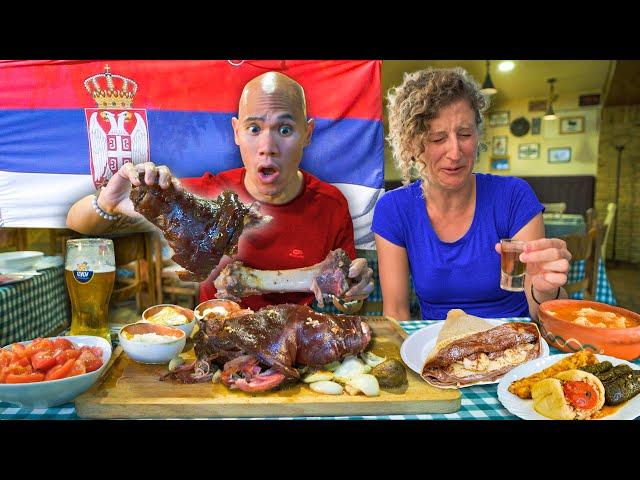 SERBIAN Food Tour in Belgrade, Serbia - GIANT Pork Knuckle + Is Serbian Food Best in the Balkans?