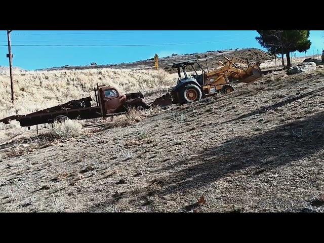 UNLOADING THE OLD DODGE TRUCK