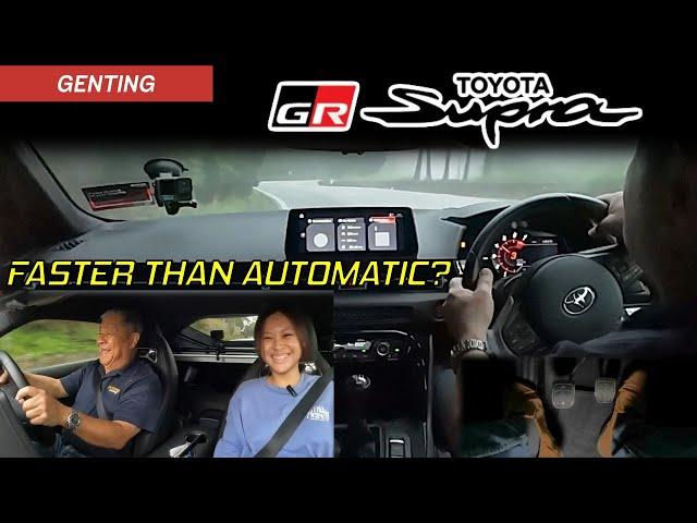 Toyota GR Supra 6-Speed Manual on Genting | With Young Lady Passenger | YS Khong Driving