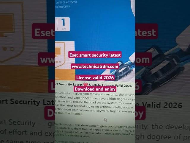 Eset nod32 antivirus key | eset smart security | Download eset antivirus 2024 | working key