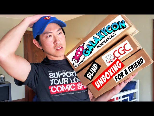 HUGE Blind CGC Comic Book Unboxing for a Friend from GalaxyCon Minneapolis 2019