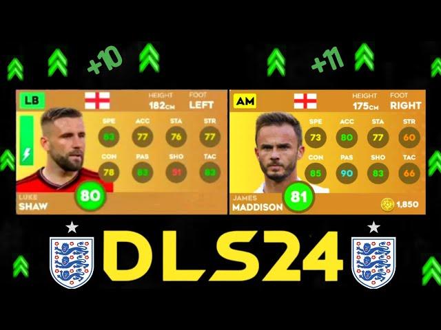 ENGLAND PLAYERS RATING IN DLS 24 | DREAM LEAGUE SOCCER 24