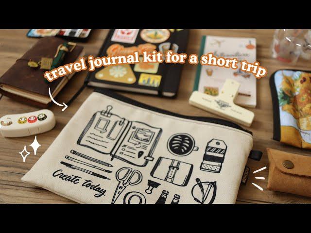 My Travel Journal Kit for a Short Trip  | Abbey Sy