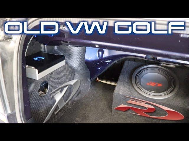 VW Golf Cabriolet Gets Some Old Alpine Gear | Sound System Install