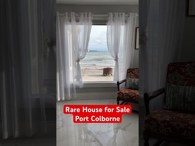Rare home for sale Port Colborne. Year round living on the water with private beach.