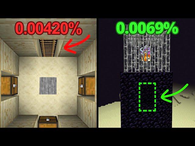 rarest secret rooms in minecraft #1