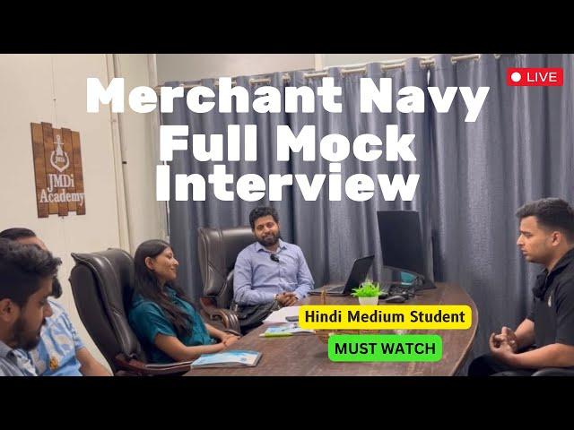 Merchant Navy Mock Interview Preparation at JMDI Academy | Ep 02