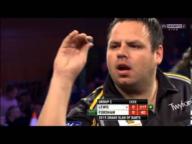 2015 Grand Slam of Darts Group C - Lewis vs Fordham pt 1