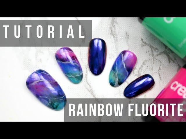 TUTORIAL | RAINBOW FLUORITE NAIL ART- Creative Play Gel Polish