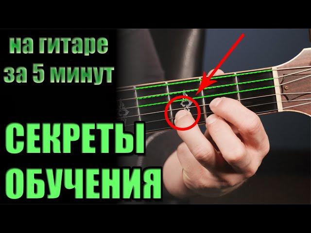 How to learn to play guitar FOR 5 MINUTES - chords, beginer lessons