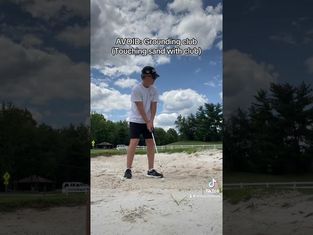 HOW TO: Hit Bunker Shots (full video on my channel) #fyp #golf #youtubegolf #golfer #golfing