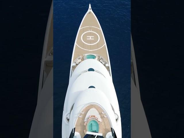 What a 350M Euro yacht looks like... #superyacht #billionaire #O2H2O #design #mansion #travel