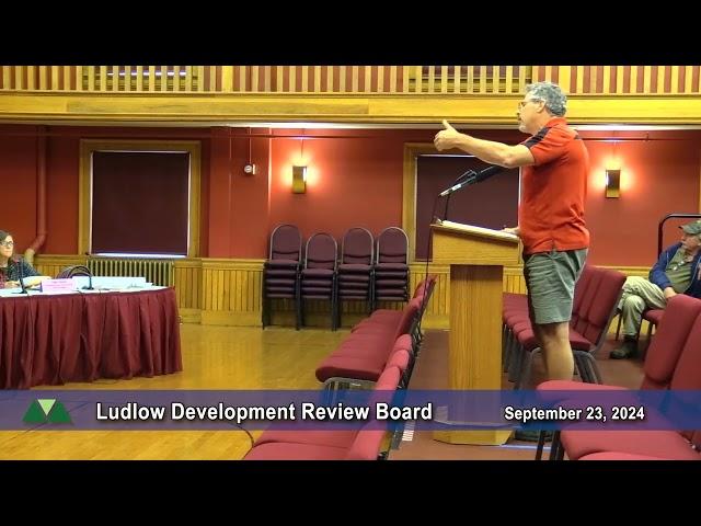 Ludlow Development Review Board 9/23/24