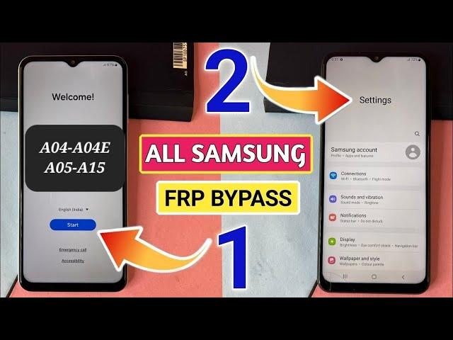 All Samsung Galaxy FRP Bypass 2025|A04-A04E-A05-A15-A24 Andriod 14 Ul 6.1 Binary U7 Frp Unlock Easy.