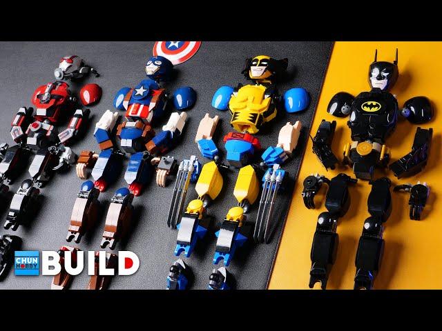 LEGO Speed Build! Marvel + DC Figures Collection 2023 | LEGO Marvel/DC 2023 | Beat Build | ASMR