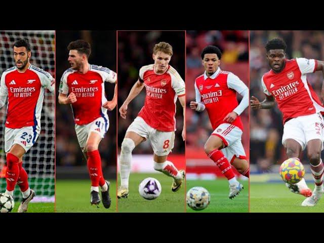 Ethan Nwaneri Thomas Partey Martin Odegaard Declan Rice Mikel Merino | Arsenal Midfield Generation