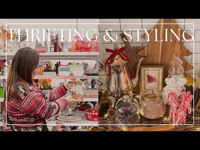 THRIFTED VS STYLED DECORATE WITH ME | Thrift haul and styling home decor on a budget.