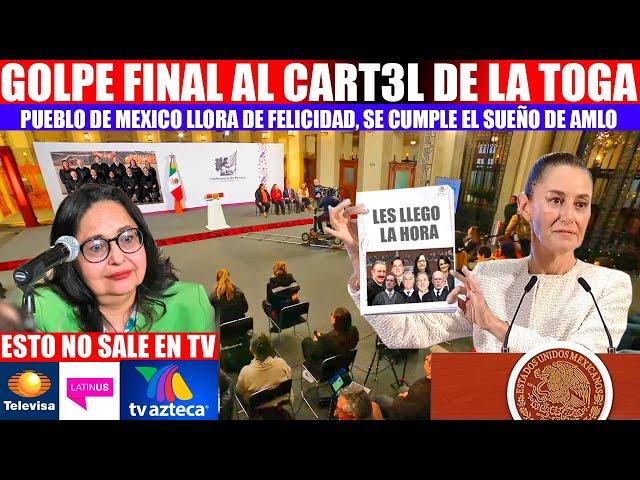 MIRA: ¡SE CUMPLE EL SUEÑO DE AMLO! CLAUDIA DA GOLPE FINAL AL CART3L DE LA TOGA, LES LLEGO LA HORA