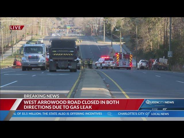 Gas leak shuts down major SW Charlotte road: CFD