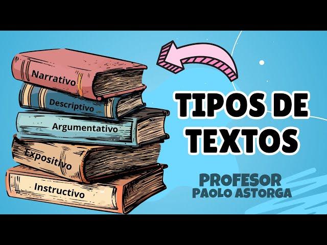 TIPOS DE TEXTOS | Narrativo, descriptivo, expositivo, argumentativo e instructivo