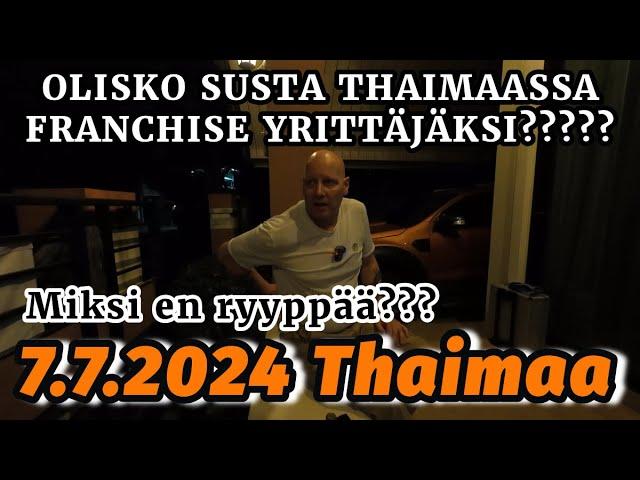 Kiinnostaisko Sua Alkaa Yrittäjäksi Thaimaassa?? - Miksi En Käytä Alkoholia 7.7.2024 Pattaya