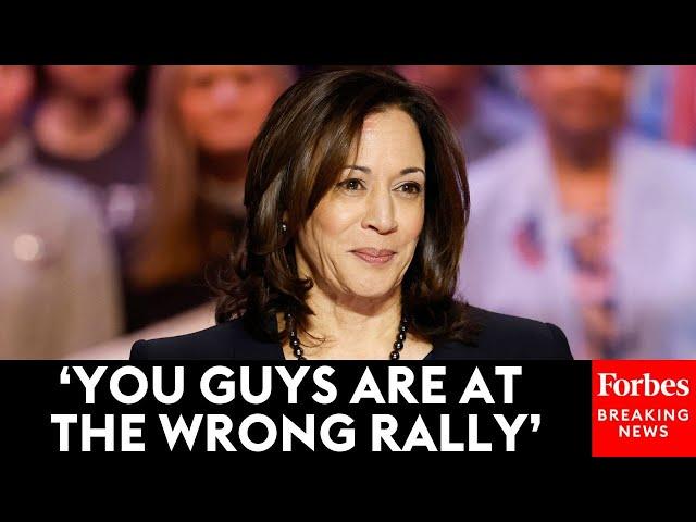 JUST IN: Kamala Harris Fires Back At Protesters At Rally In Wisconsin