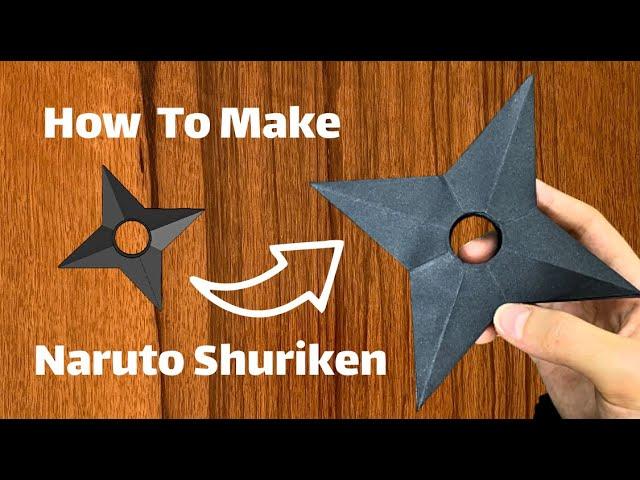 DIY How To Make origami shuriken craft step by step ninja weapons Naruto Shuriken