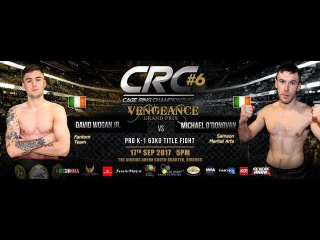 CRC 6 - Pro K-1 63kg Title Fight Announcement Michael O'Donovan (Samson Martial Arts)