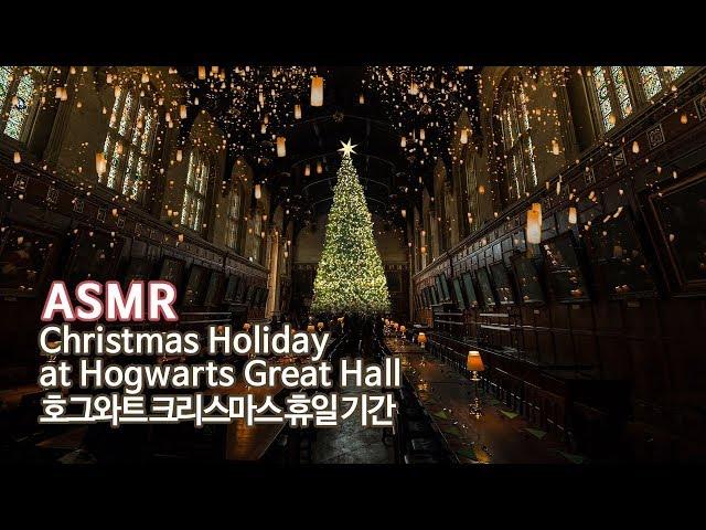 ASMR Harry Potter●Christmas at Hogwarts Great Hall 3D Ambient Sound