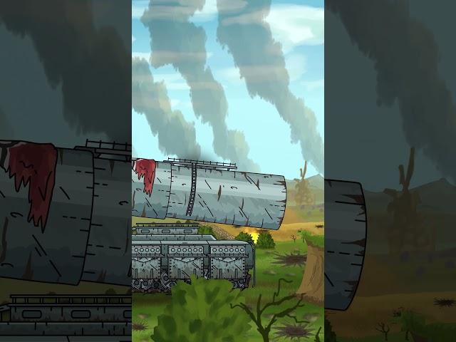 Gustav VS Pike - Endless battle #gerand #cartoons_about_tanks #shorts