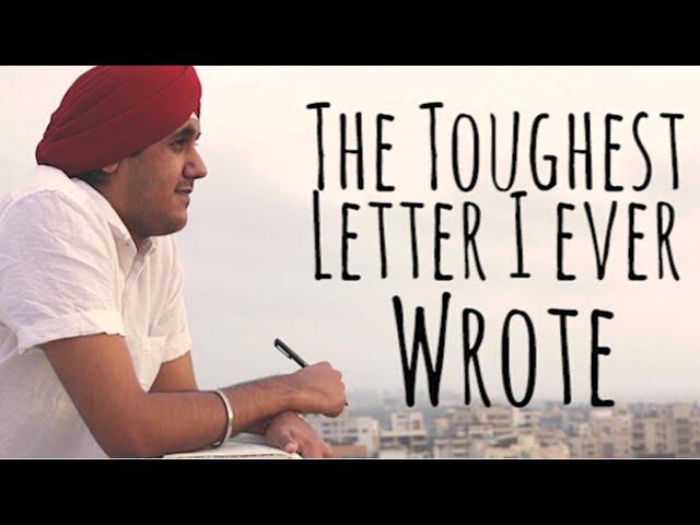 "The Toughest Letter I Ever Wrote" - Simar Singh | UnErase Poetry