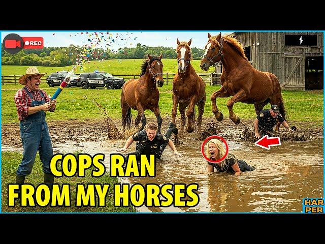 HOA Called Cops to Check My Horse Barn, but They Fled Into the Waste Pond to Escape the Angry Horses