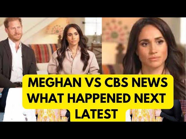 MEGHAN & HARRY …VS CBS - NOT GOING WELL REALLY…. LATEST #meghan #meghanmarkle #royal